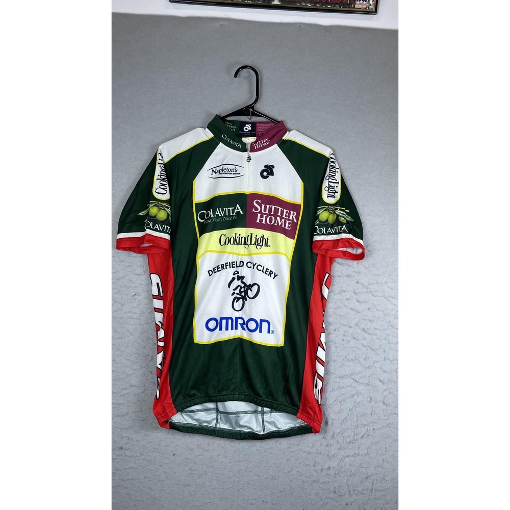 Champion System Colavita Cycling Jersey‎ Mens Large Multicolor 1/4 Zip Bike